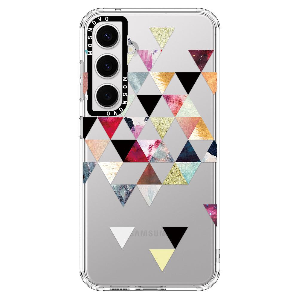 Triangles Stone Marble Phone Case - Samsung Galaxy S24 Case - MOSNOVO