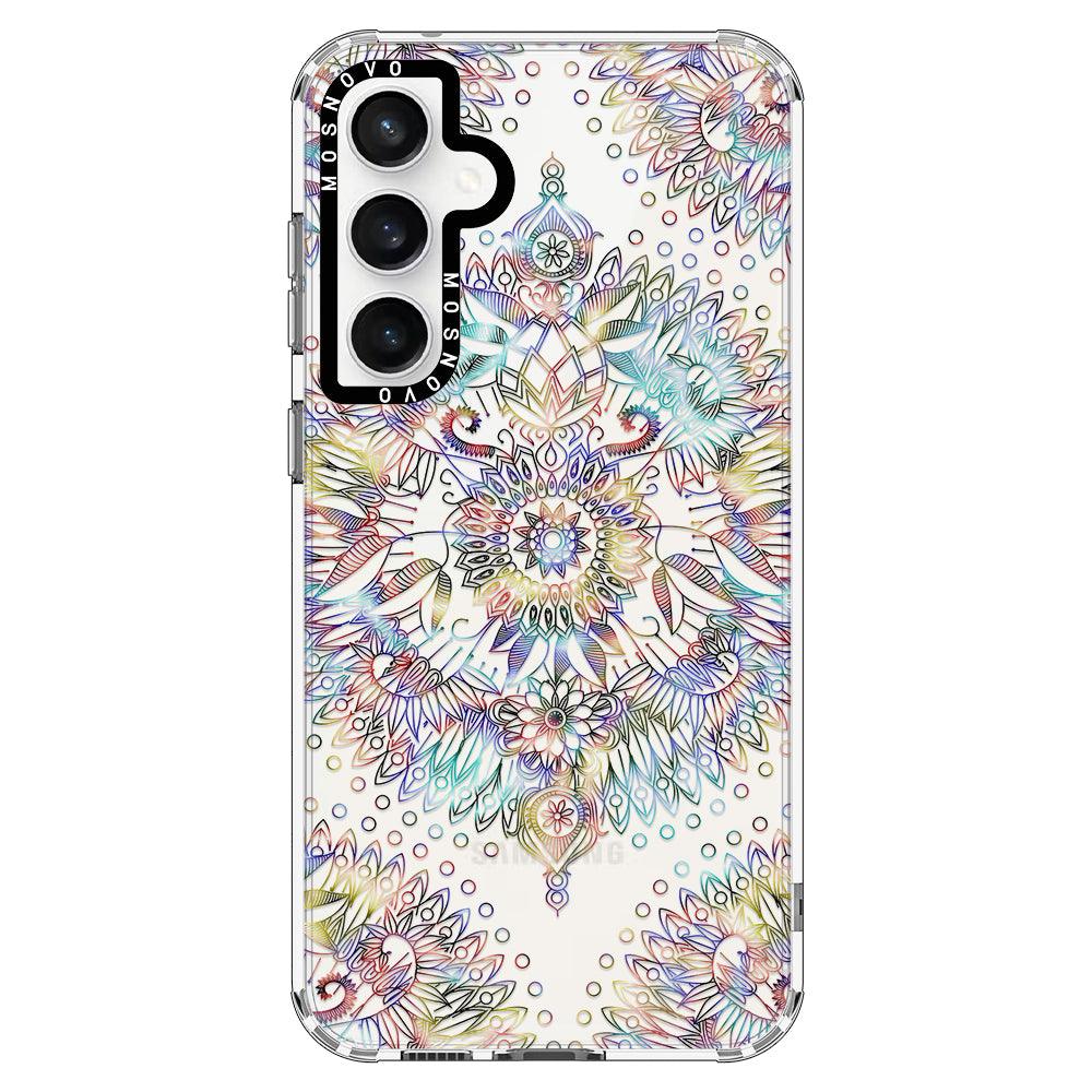 Rainbow Mandala Phone Case - Samsung Galaxy S23 FE Case