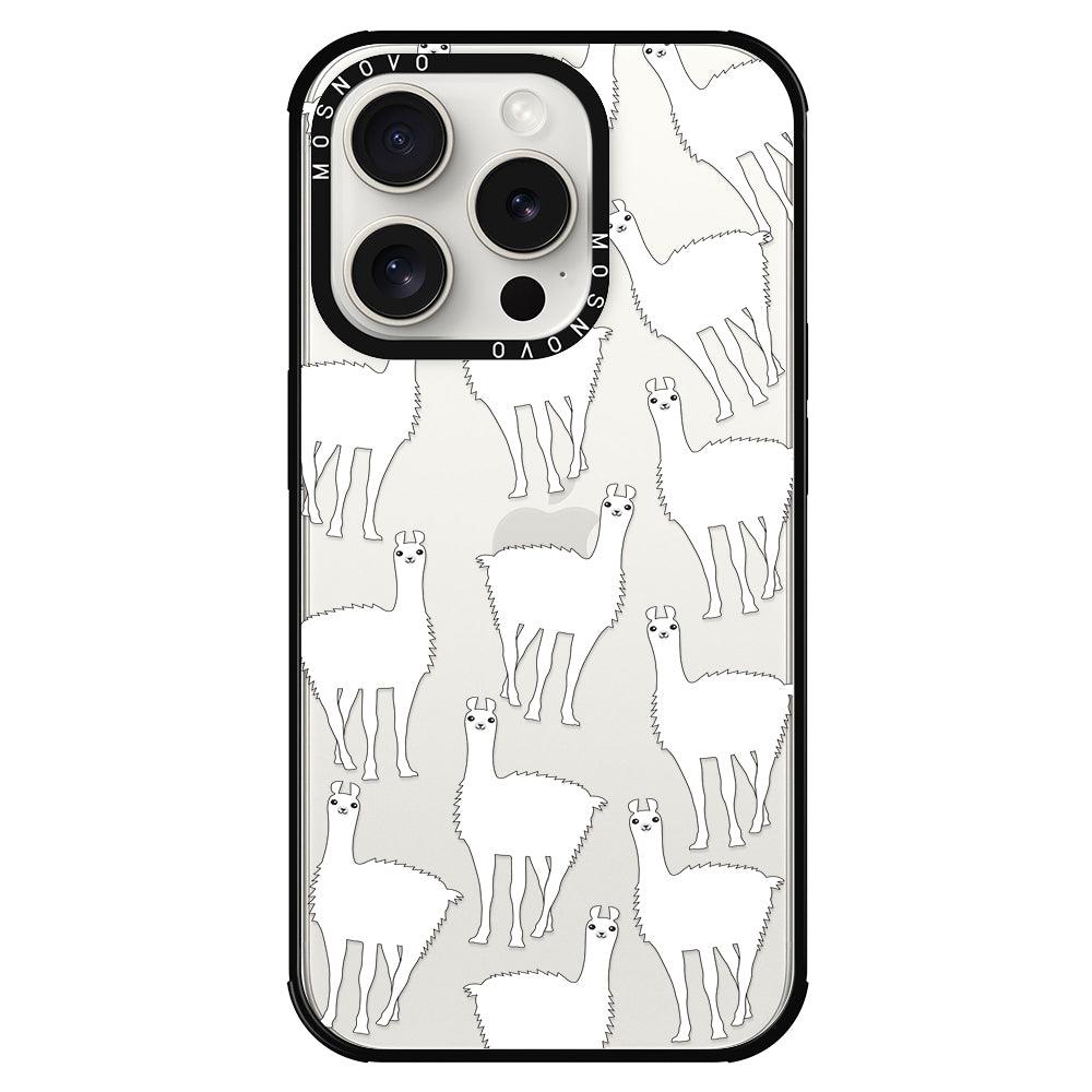 Llama Phone Case - iPhone 15 Pro Case - MOSNOVO