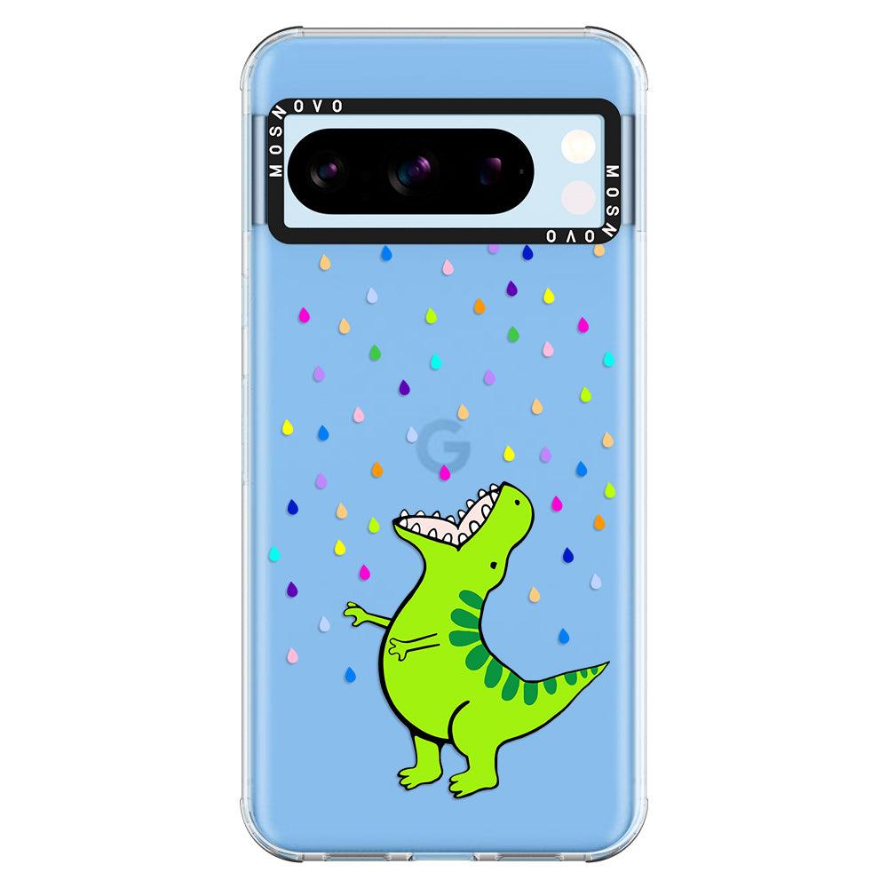 Rainbow Dinosaur Phone Case - Google Pixel 8 Pro Case - MOSNOVO