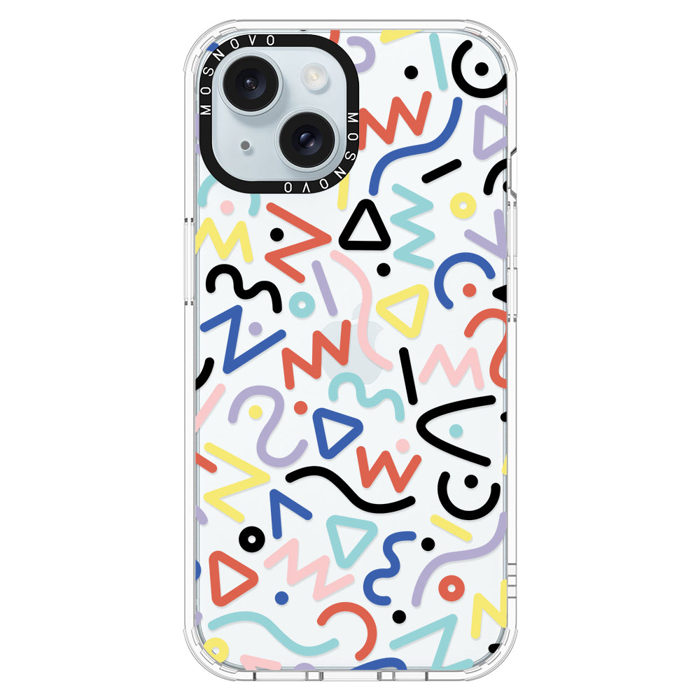 Doodle Art Phone Case - iPhone 15 Case - MOSNOVO