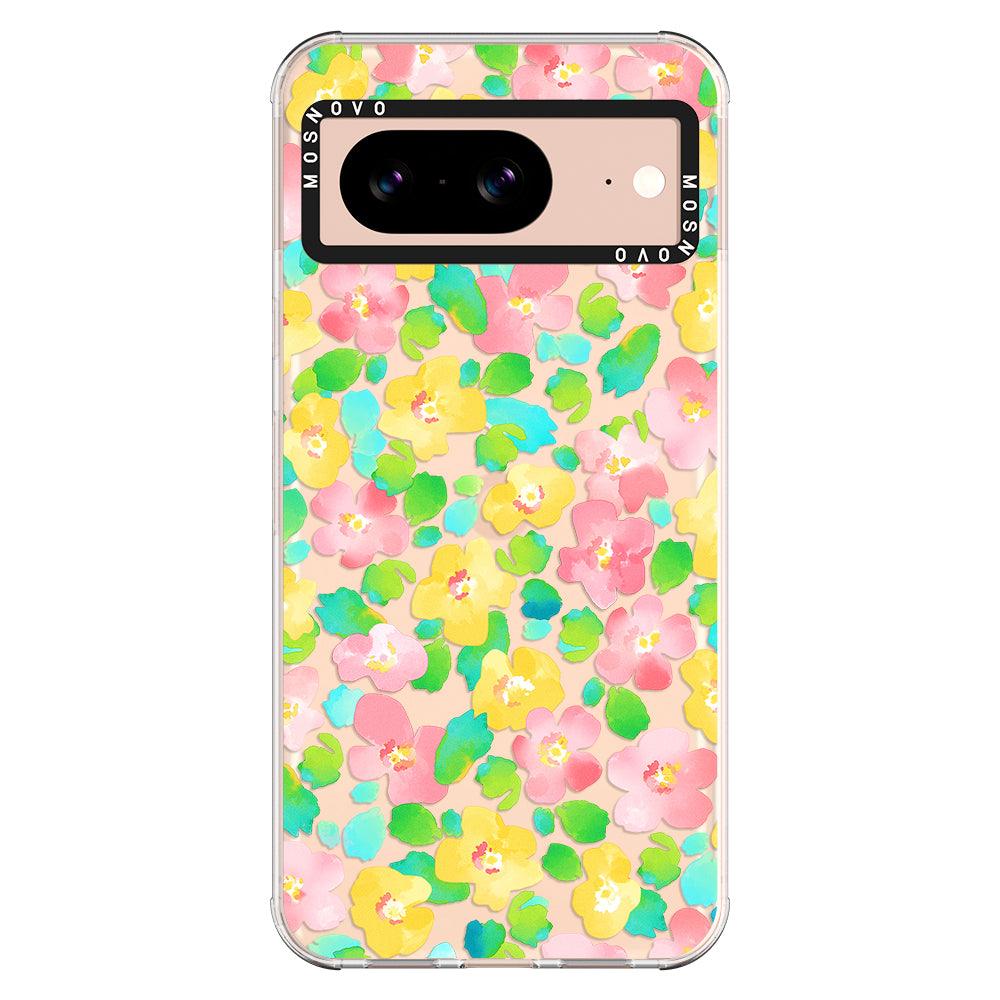 Floral Print Phone Case - Google Pixel 8 Case - MOSNOVO