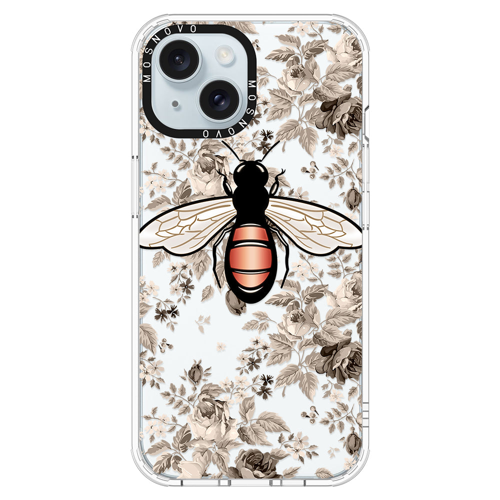 Vintage Bee Phone Case - iPhone 15 Case - MOSNOVO