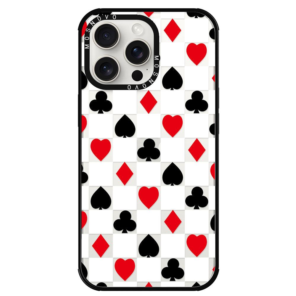 Checker Poker Phone Case - iPhone 15 Pro Max Case - MOSNOVO