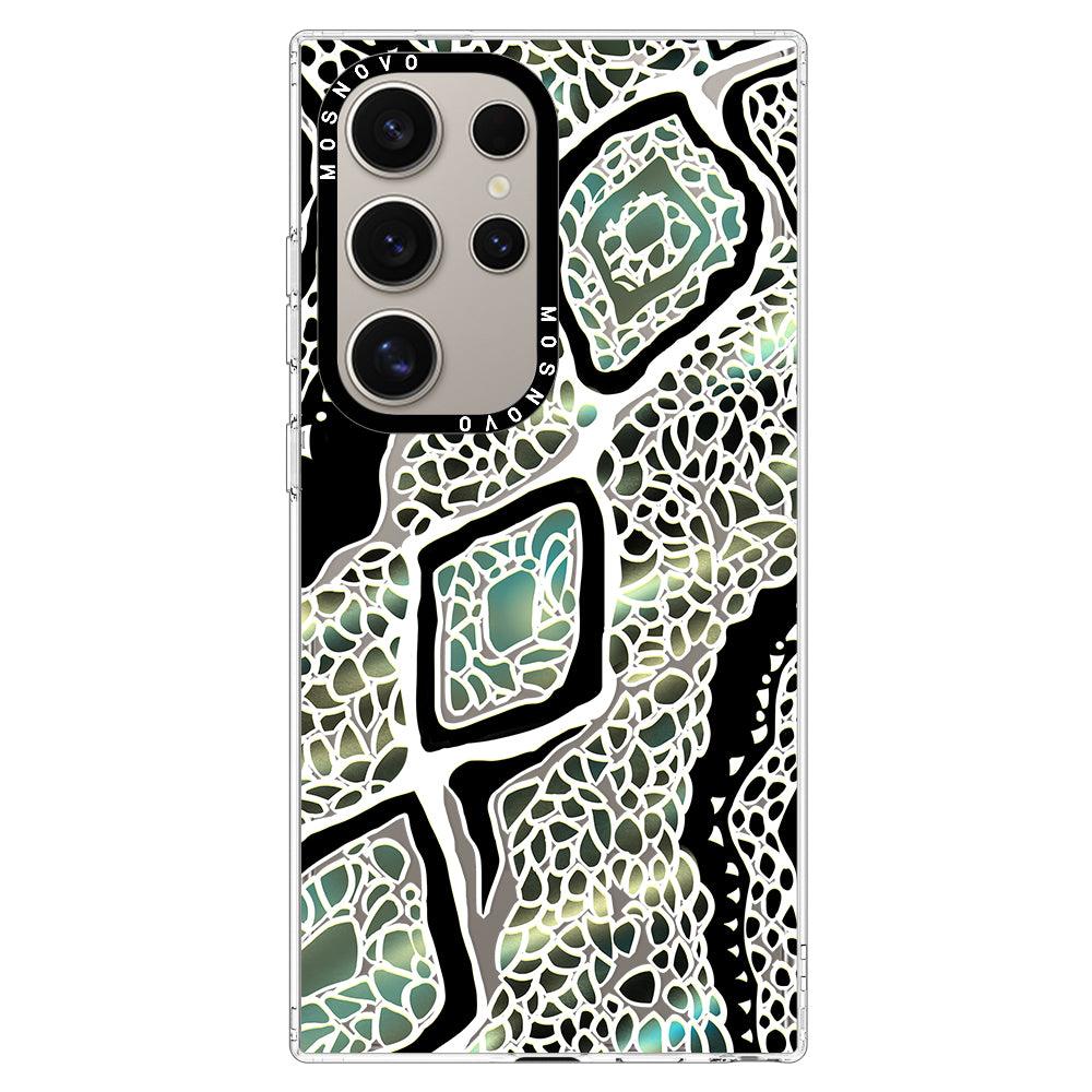 Jade Snake Phone Case - Samsung Galaxy S24 Ultra Case - MOSNOVO