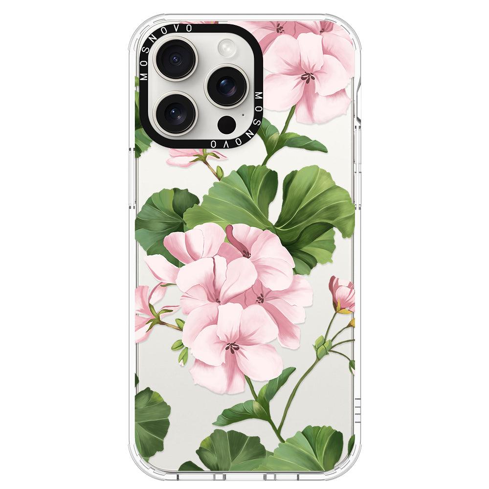 Geranium Phone Case - iPhone 15 Pro Max Case - MOSNOVO