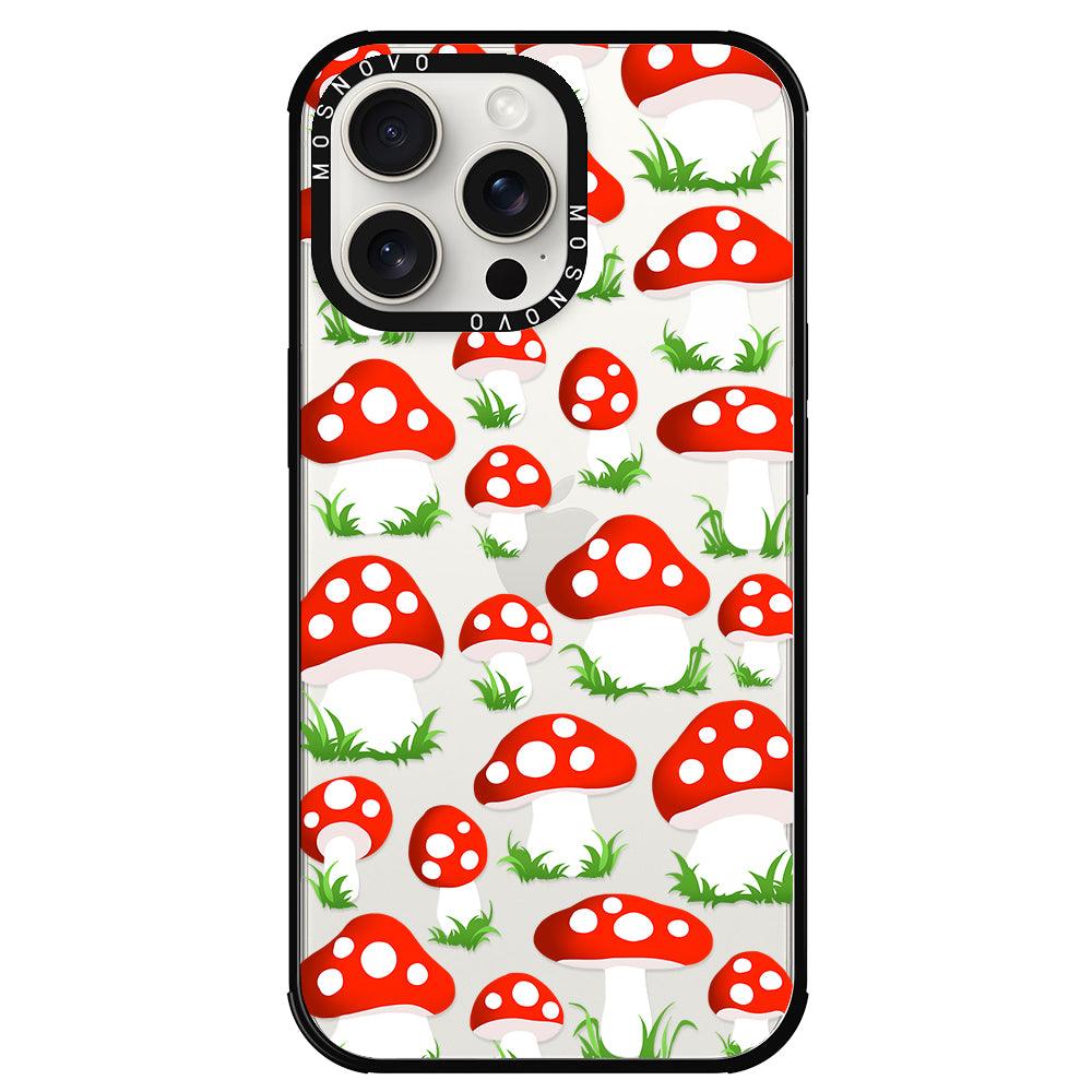 Cute Mushroom Phone Case - iPhone 15 Pro Max Case - MOSNOVO