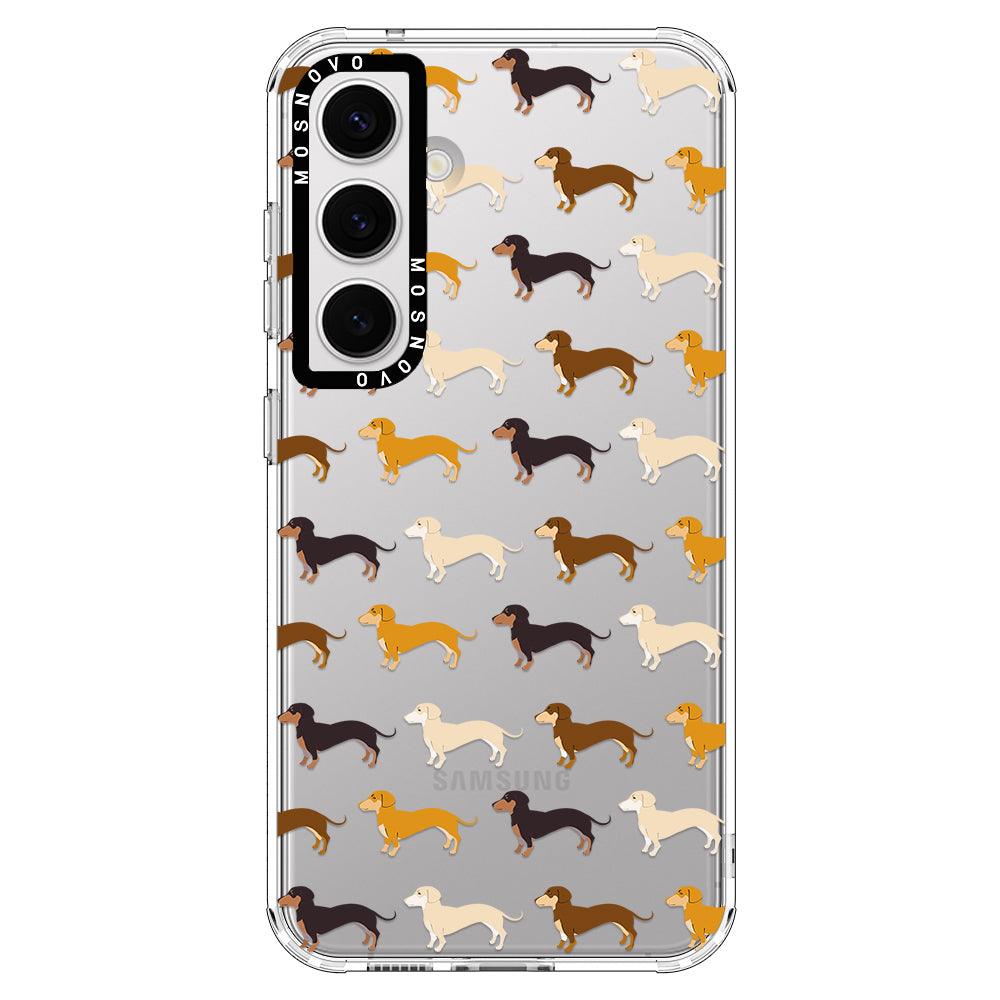 Cute Dachshund Phone Case - Samsung Galaxy S24 Plus Case - MOSNOVO