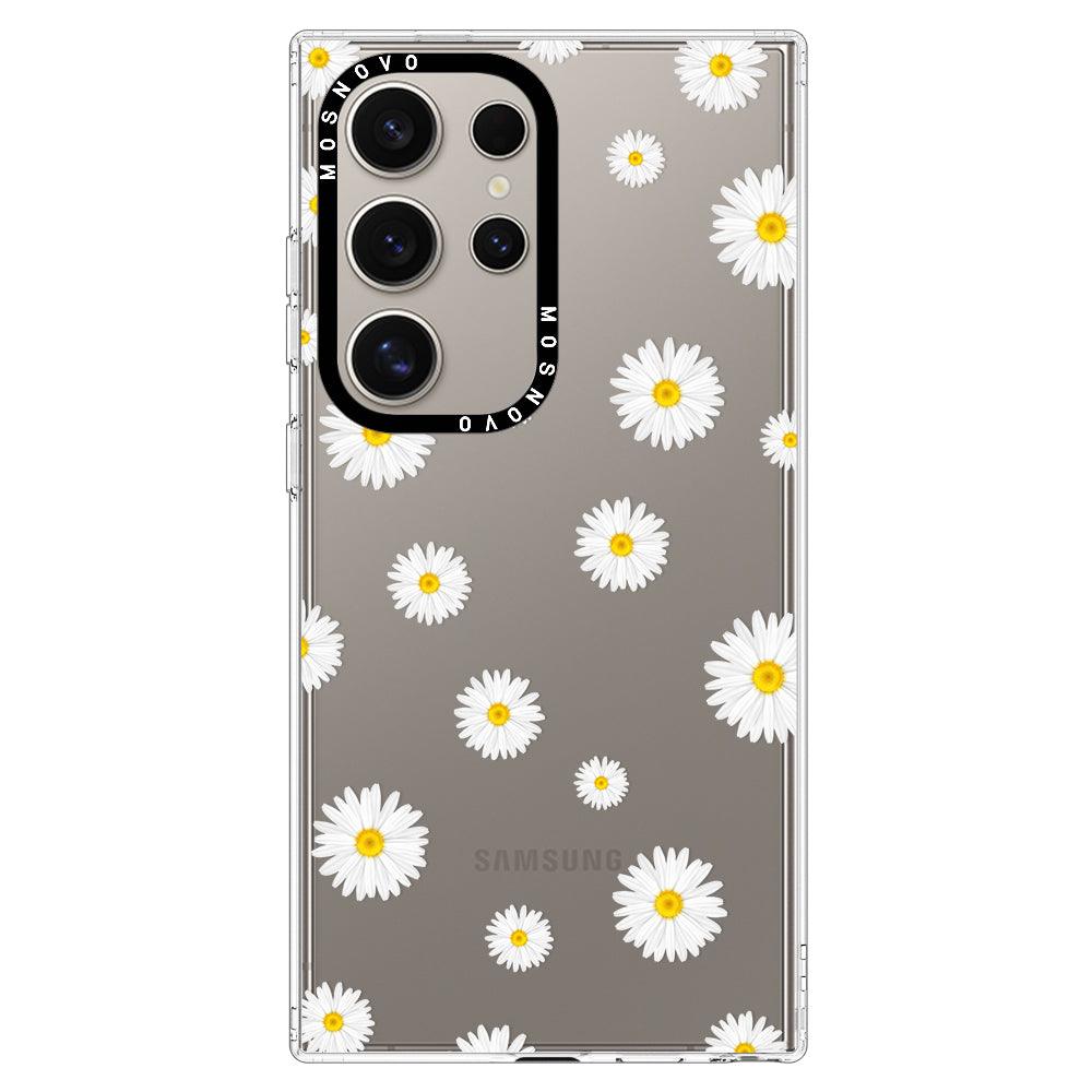 Daisy Floral Flower Phone Case - Samsung Galaxy S24 Ultra Case - MOSNOVO