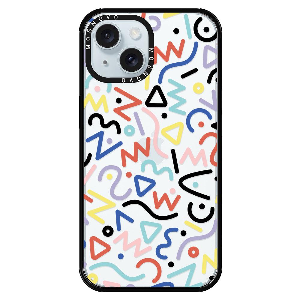 Doodle Art Phone Case - iPhone 15 Case - MOSNOVO