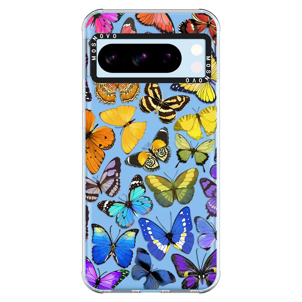 Rainbow Butterfly Phone Case - Google Pixel 8 Pro Case - MOSNOVO