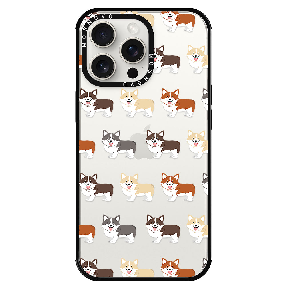 Cute Corgi Phone Case - iPhone 15 Pro Max Case - MOSNOVO