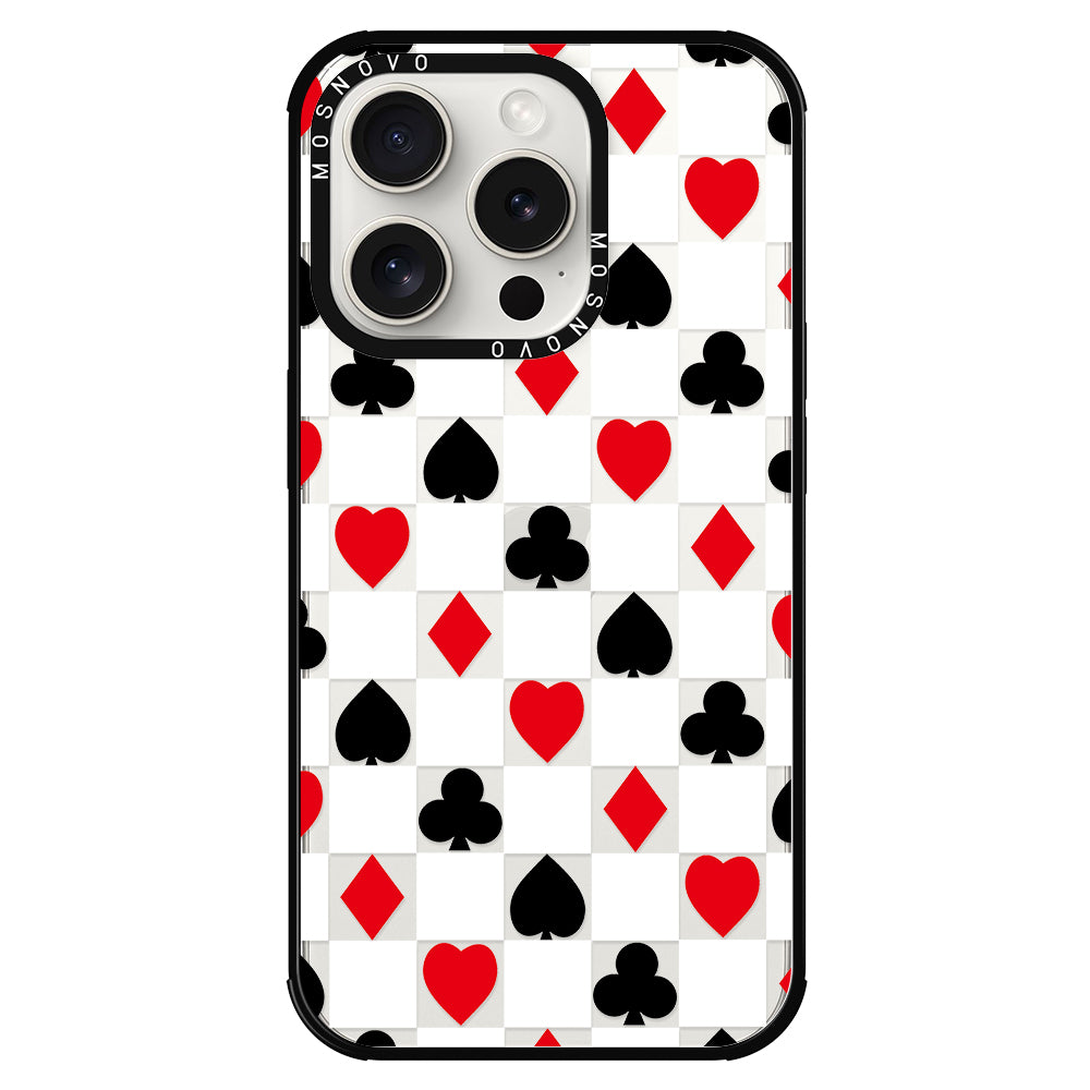 Checker Poker Phone Case - iPhone 15 Pro Case - MOSNOVO