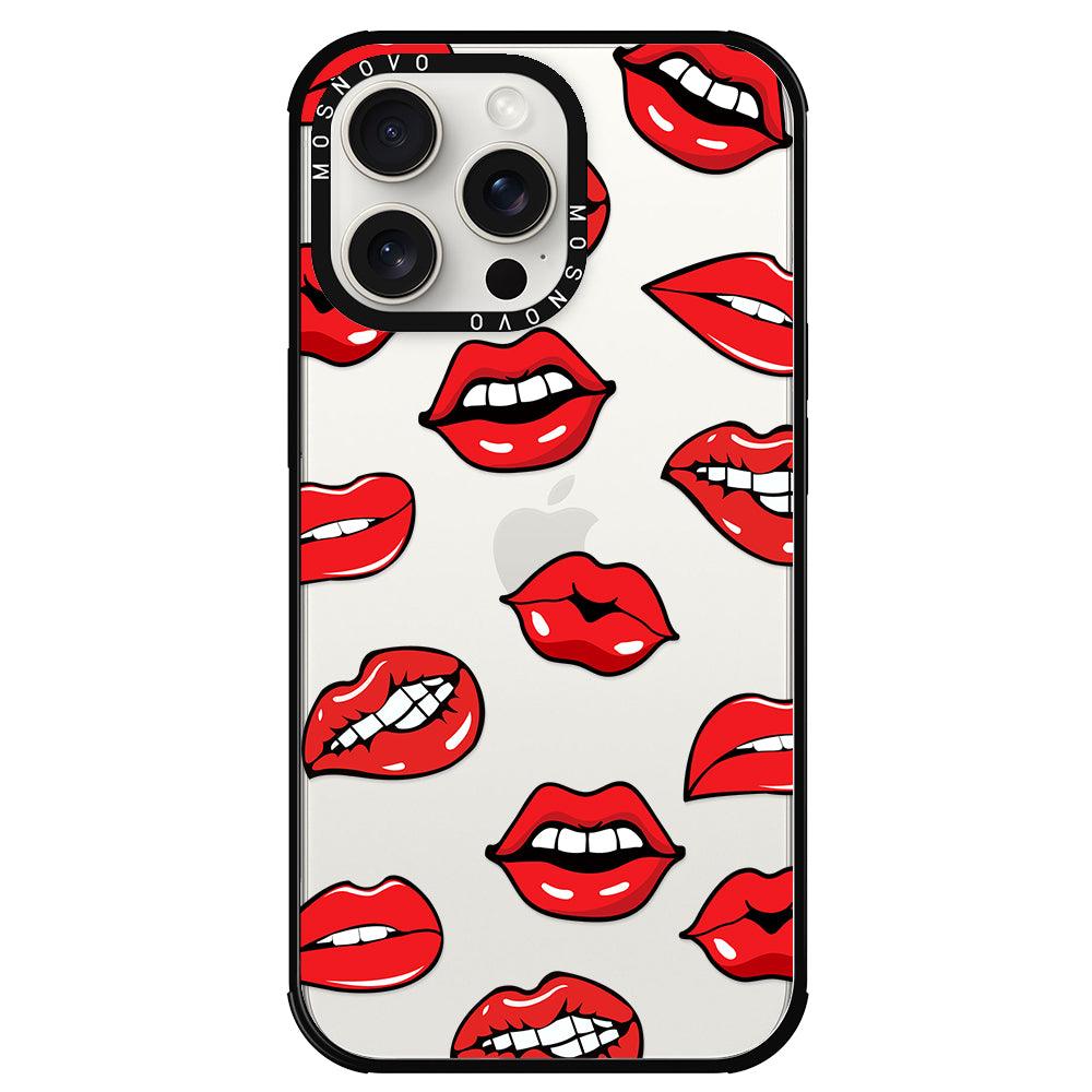 Hot Lips Phone Case - iPhone 15 Pro Max Case - MOSNOVO