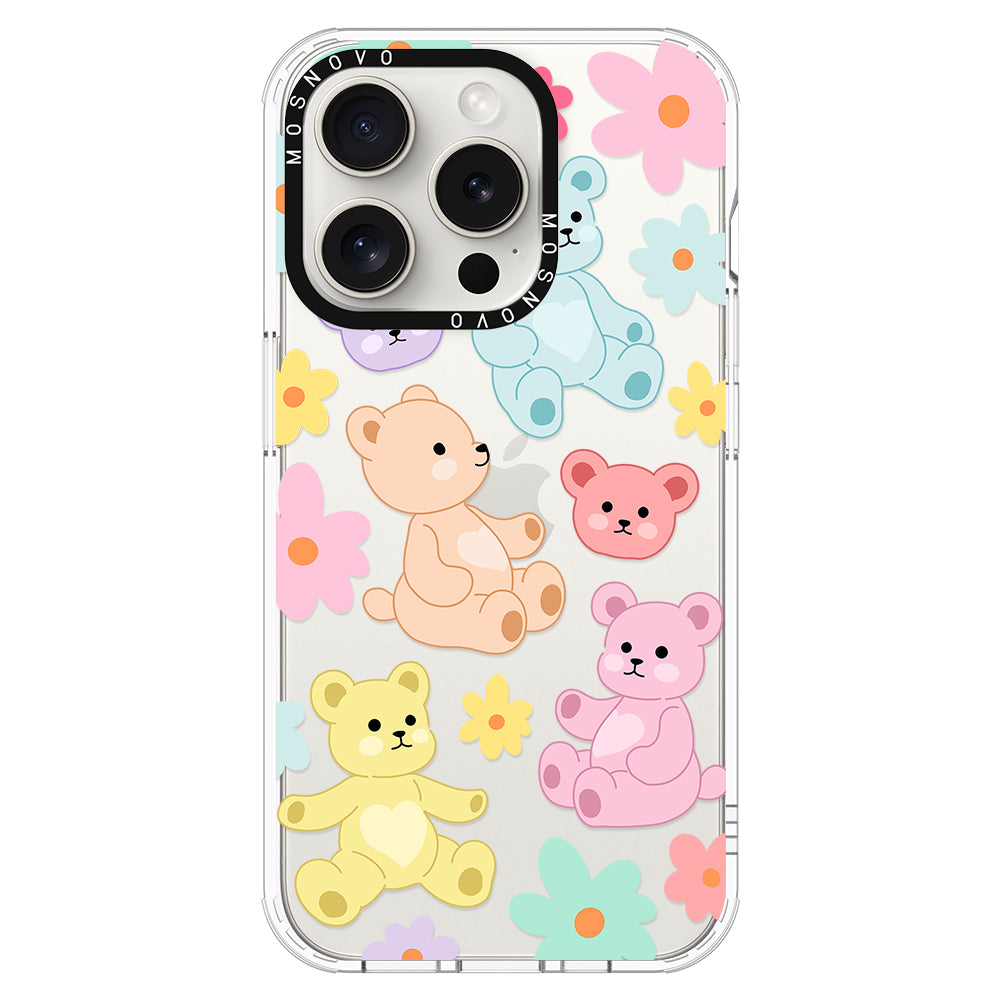 Cute Teddy Bear Phone Case - iPhone 15 Pro Case – MOSNOVO