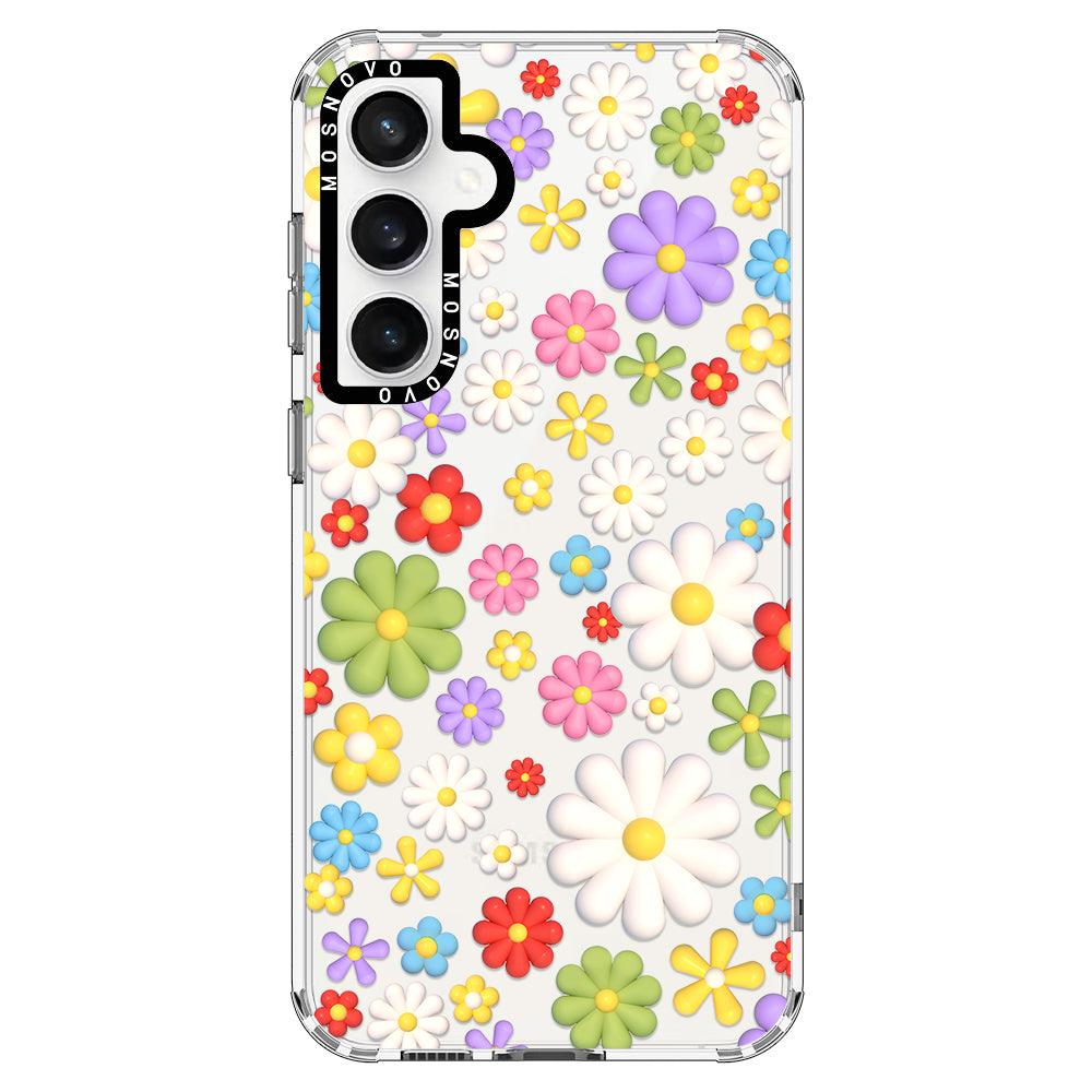 3D Flowers Phone Case - Samsung Galaxy S23 FE Case