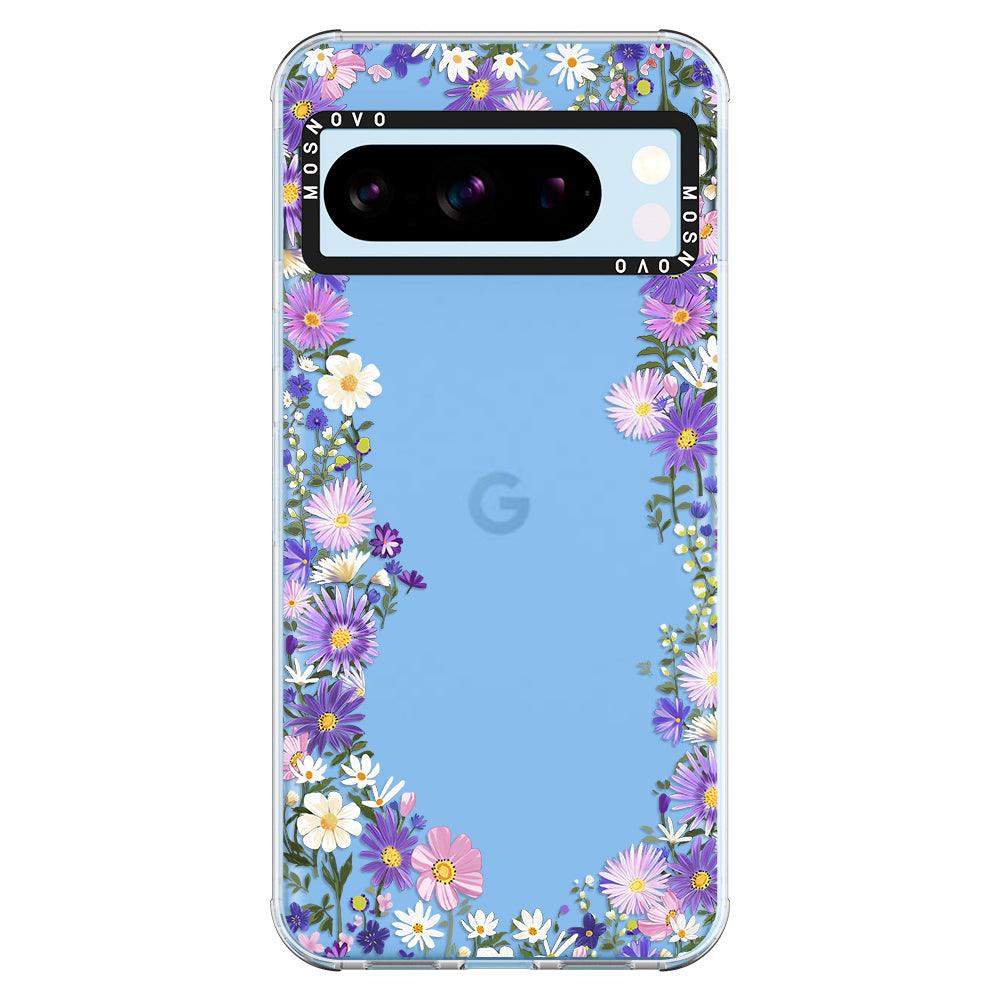 Purple Daisy Garden Phone Case - Google Pixel 8 Pro Case - MOSNOVO