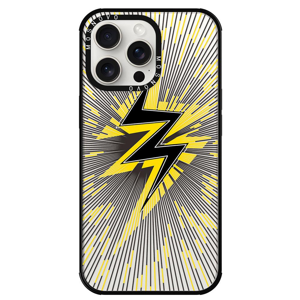 Lightning Bolt Phone Case - iPhone 15 Pro Max Case - MOSNOVO