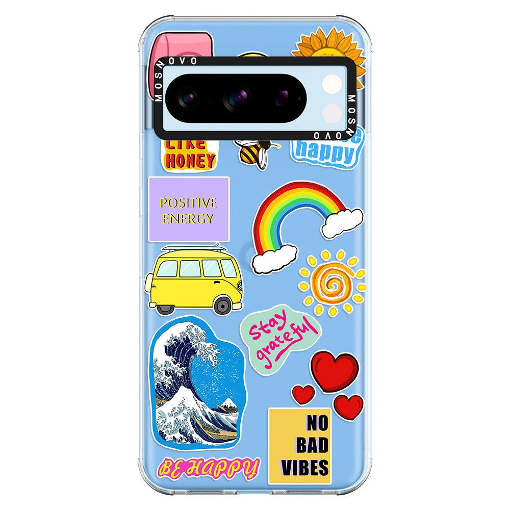 Happy Vibes Phone Case - Google Pixel 8 Pro Case - MOSNOVO