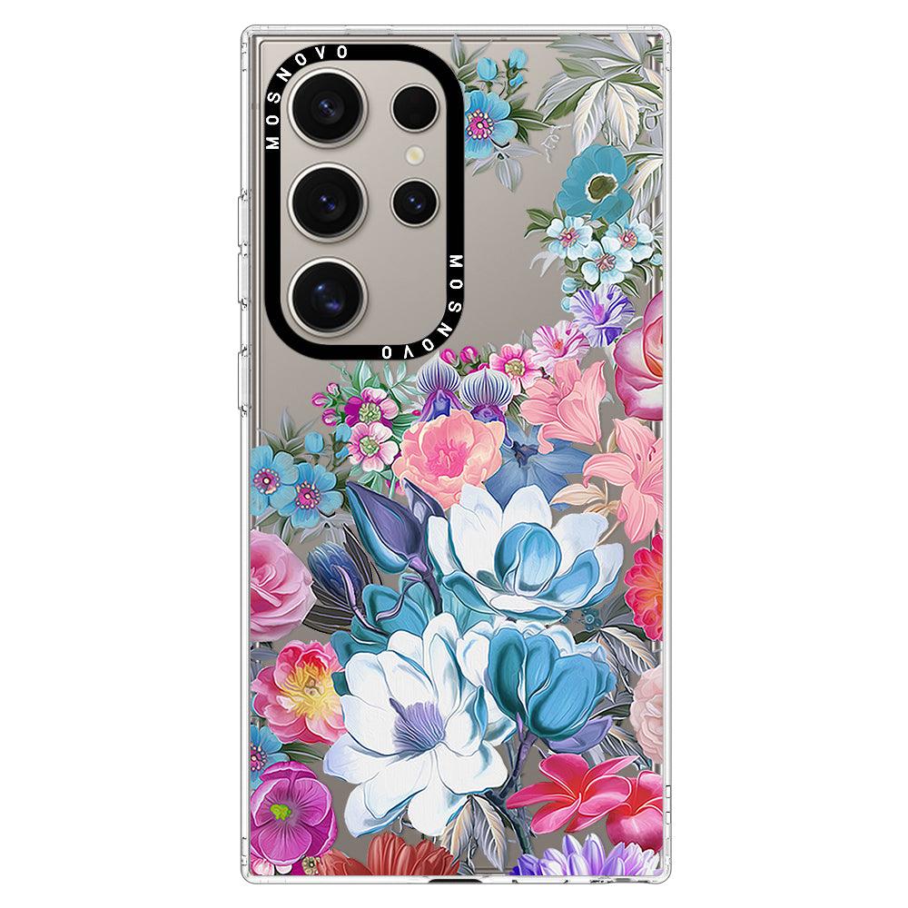 Magnolia Flower Phone Case - Samsung Galaxy S24 Ultra Case - MOSNOVO