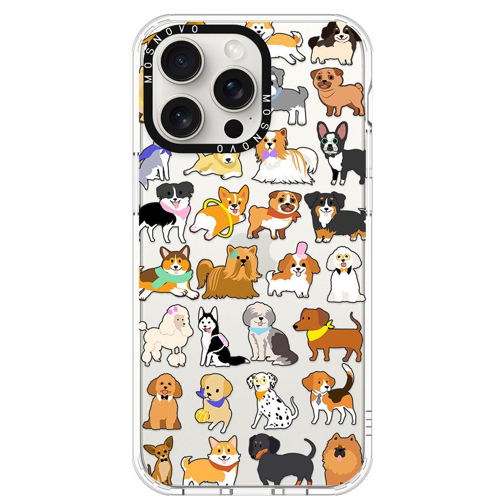 Cute Puppy Phone Case - iPhone 15 Pro Max Case - MOSNOVO