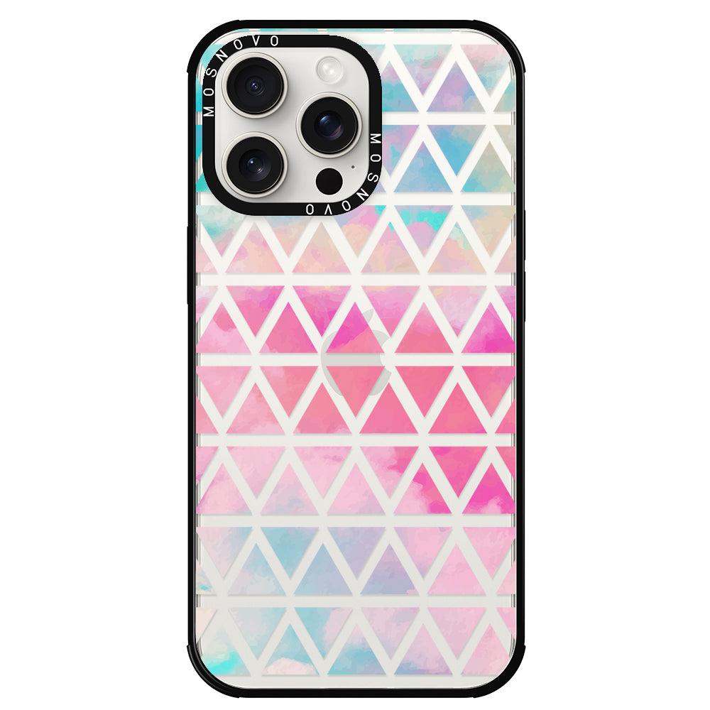 Gradient Triangles Phone Case - iPhone 15 Pro Max Case - MOSNOVO