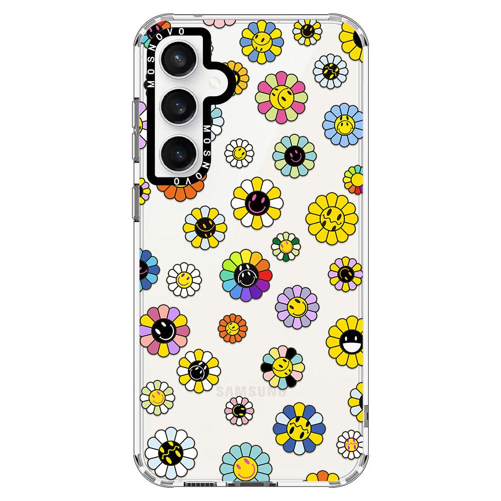 Flower Smile Face Phone Case - Samsung Galaxy S23 FE Case