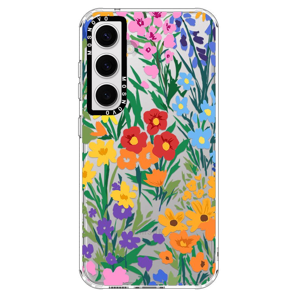 Spring Botanical Flower Phone Case - Samsung Galaxy S24 Case - MOSNOVO