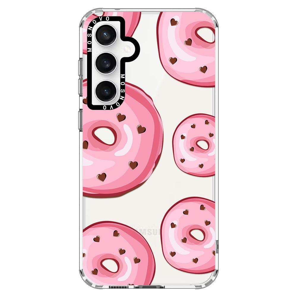 Pink Donuts Phone Case - Samsung Galaxy S23 FE Case