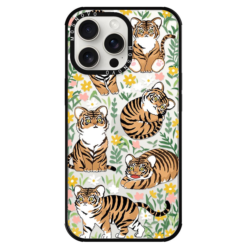 Cute Tiger Phone Case - iPhone 15 Pro Max Case - MOSNOVO