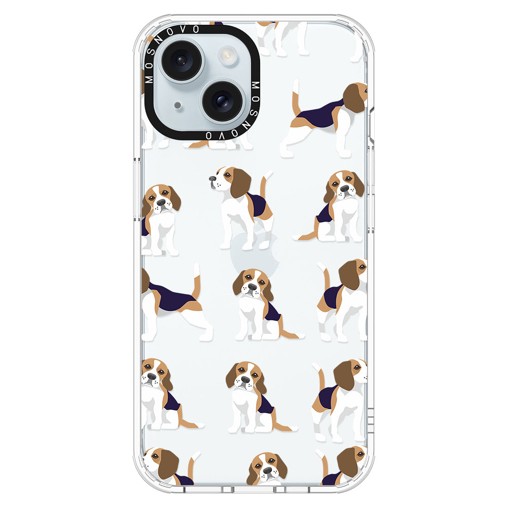 Cute Beagles Phone Case - iPhone 15 Plus Case - MOSNOVO