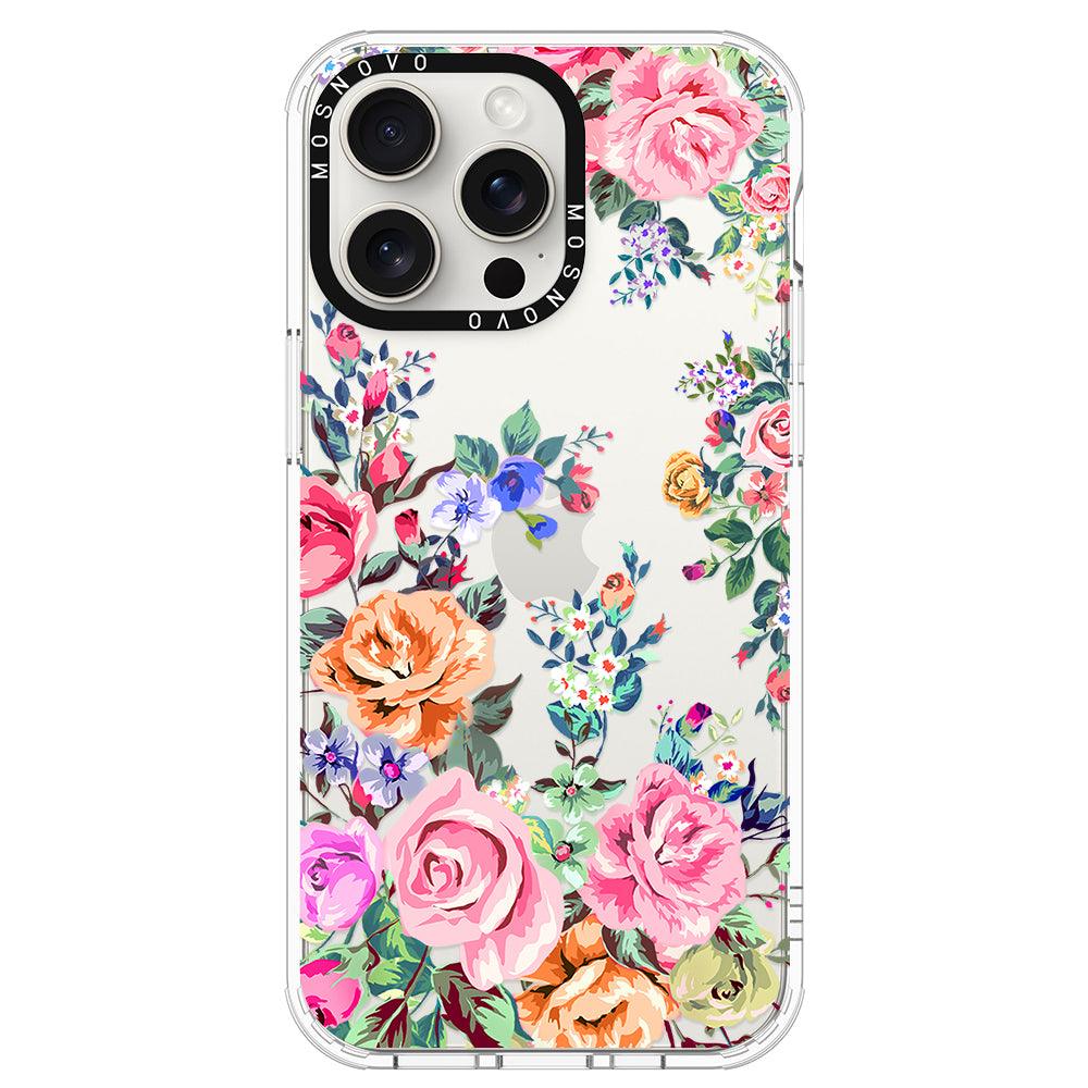 Flower Garden Phone Case - iPhone 15 Pro Max Case - MOSNOVO