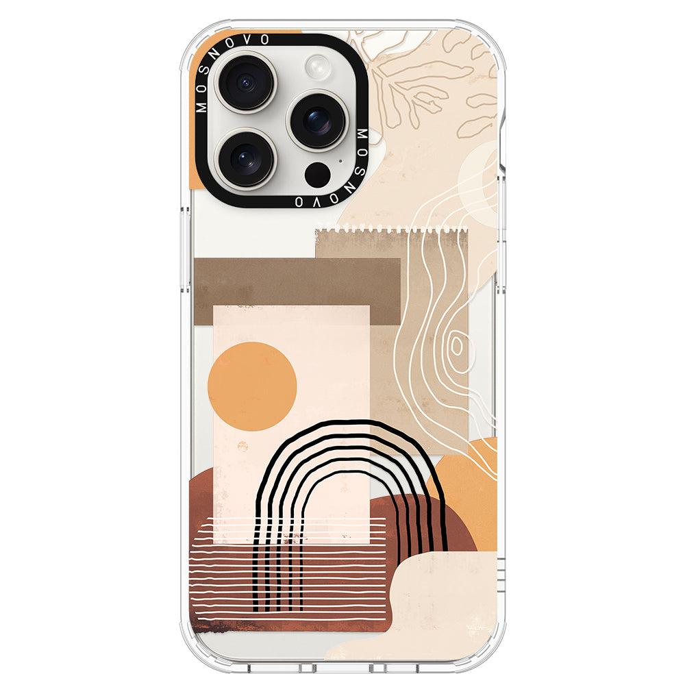 Minimalist Abstract Art Phone Case - iPhone 15 Pro Max Case - MOSNOVO