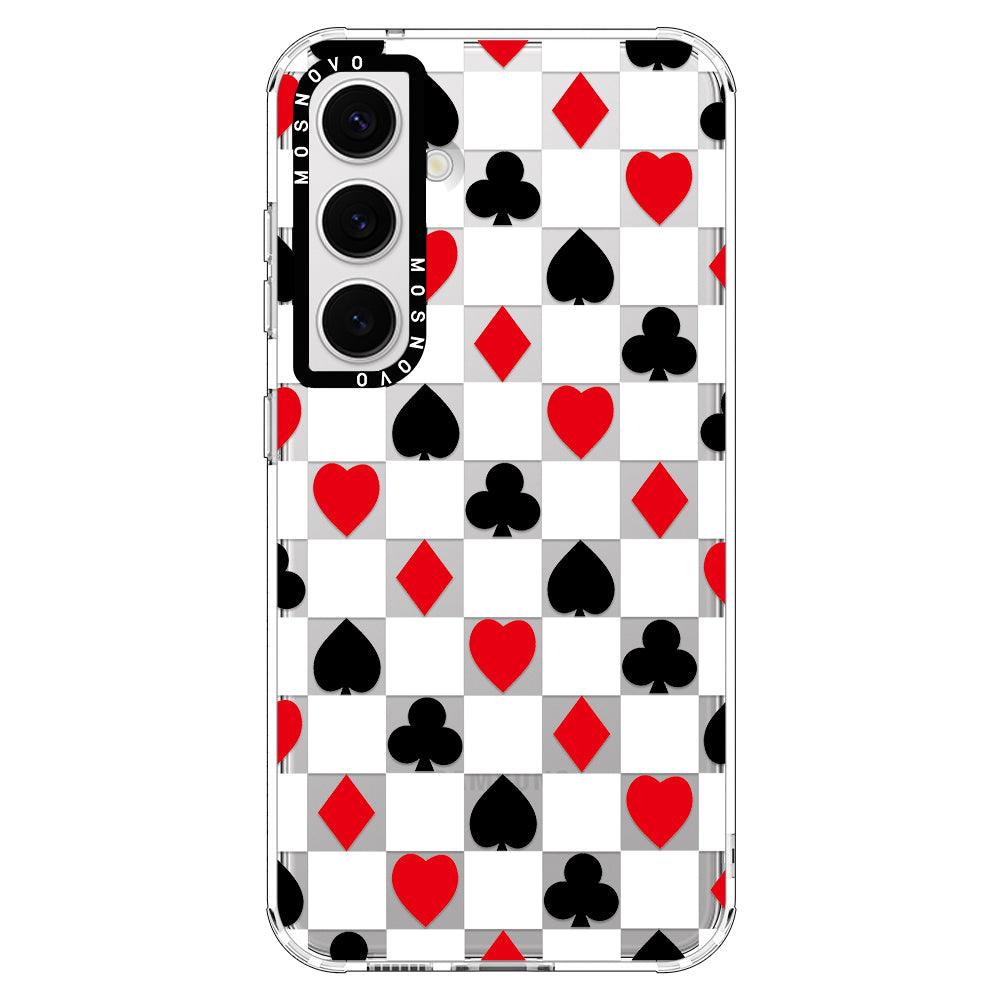 Checker Poker Phone Case - Samsung Galaxy S24 Case - MOSNOVO