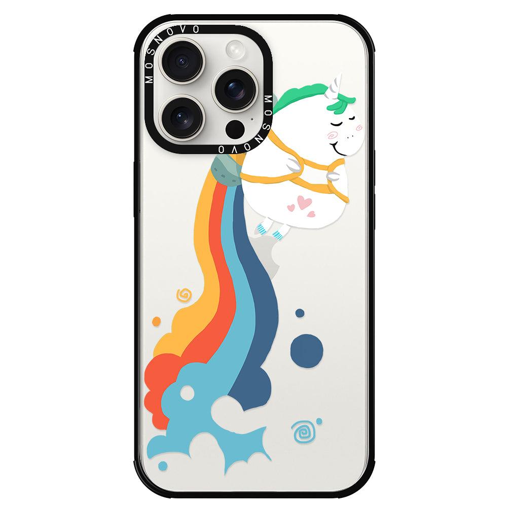 Cute Rainbow Unicorn Phone Case - iPhone 15 Pro Max Case - MOSNOVO