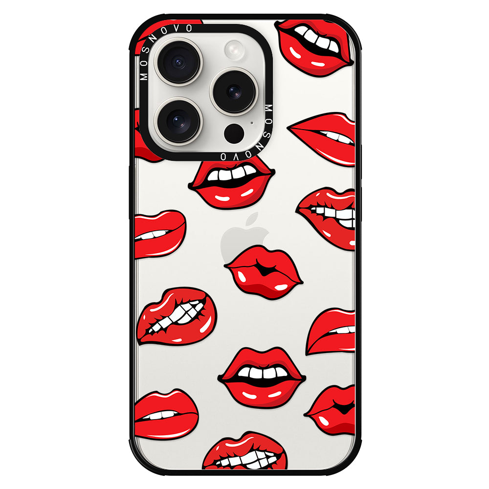 Hot Lips Phone Case - iPhone 15 Pro Case - MOSNOVO