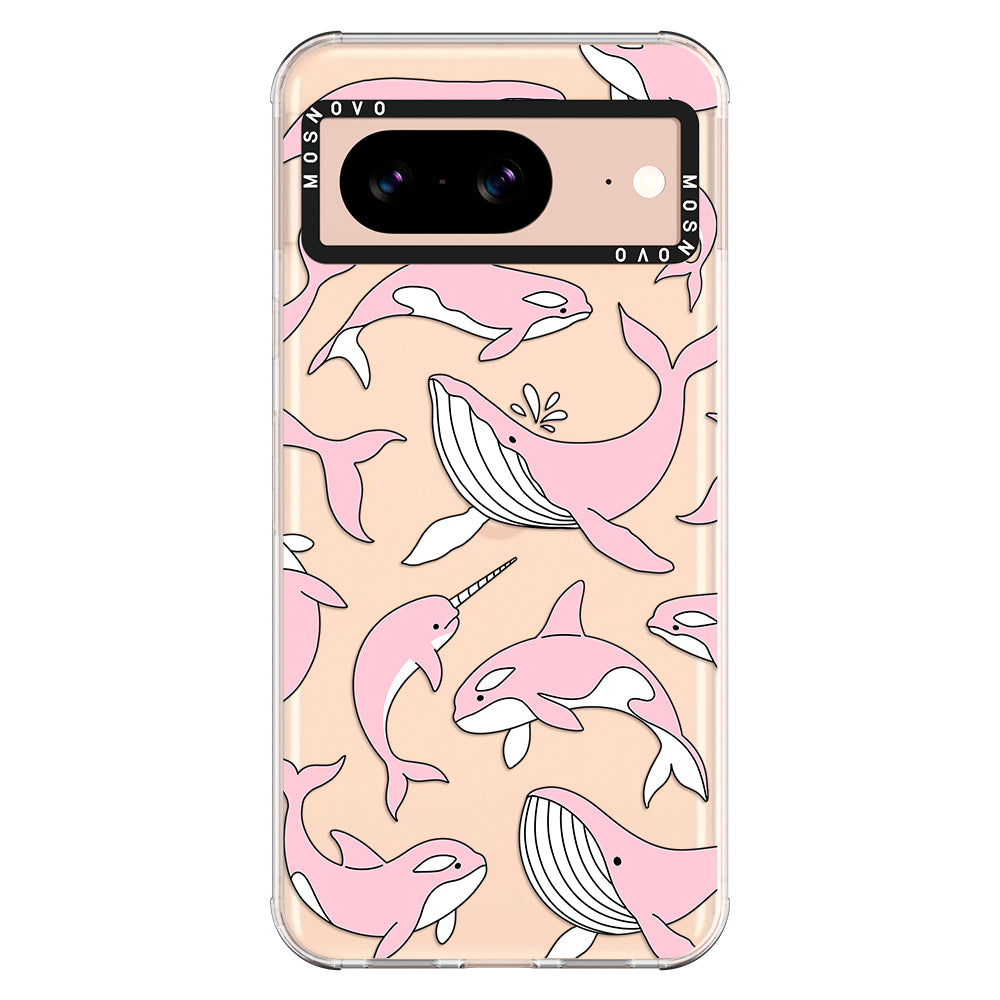 Pink Whales Phone Case - Google Pixel 8 Case