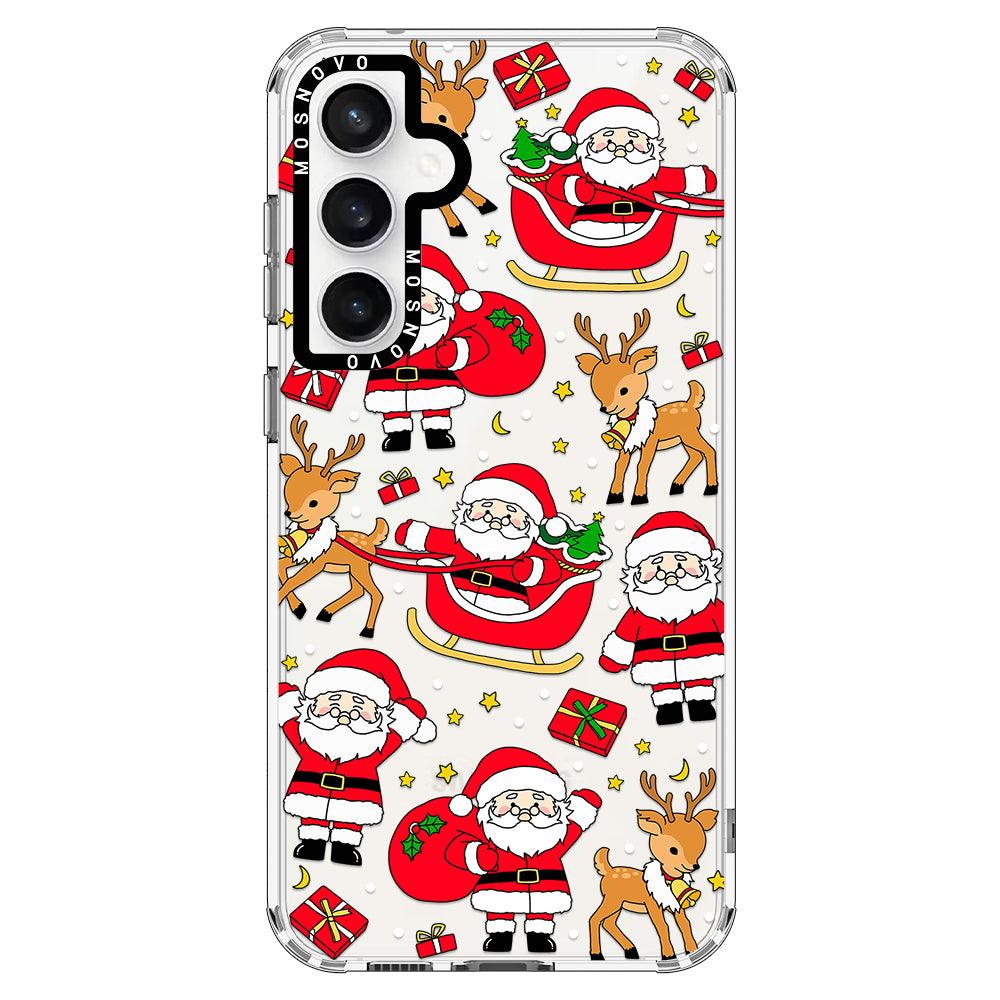 Cute Santa Claus Deer Phone Case - Samsung Galaxy S23 FE Case