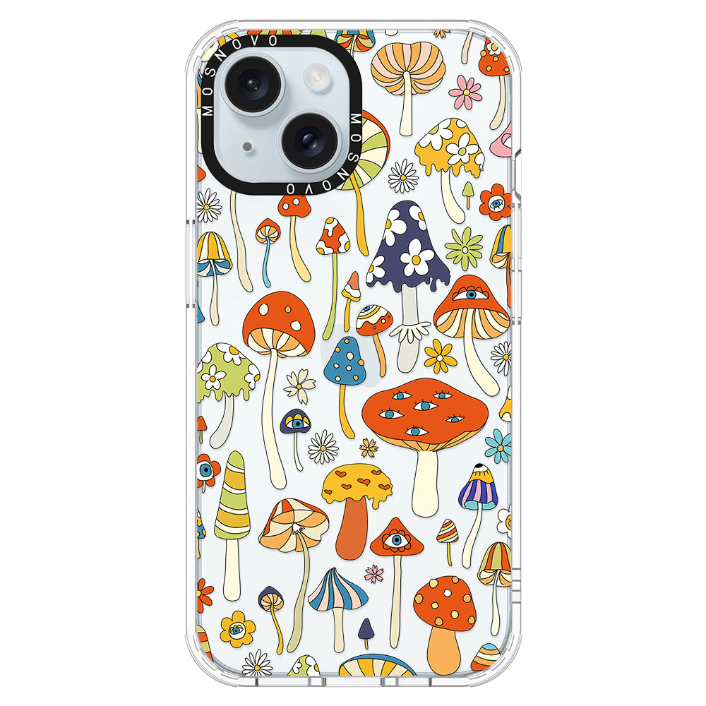 Mushroom Art Phone Case - iPhone 15 Plus Case - MOSNOVO