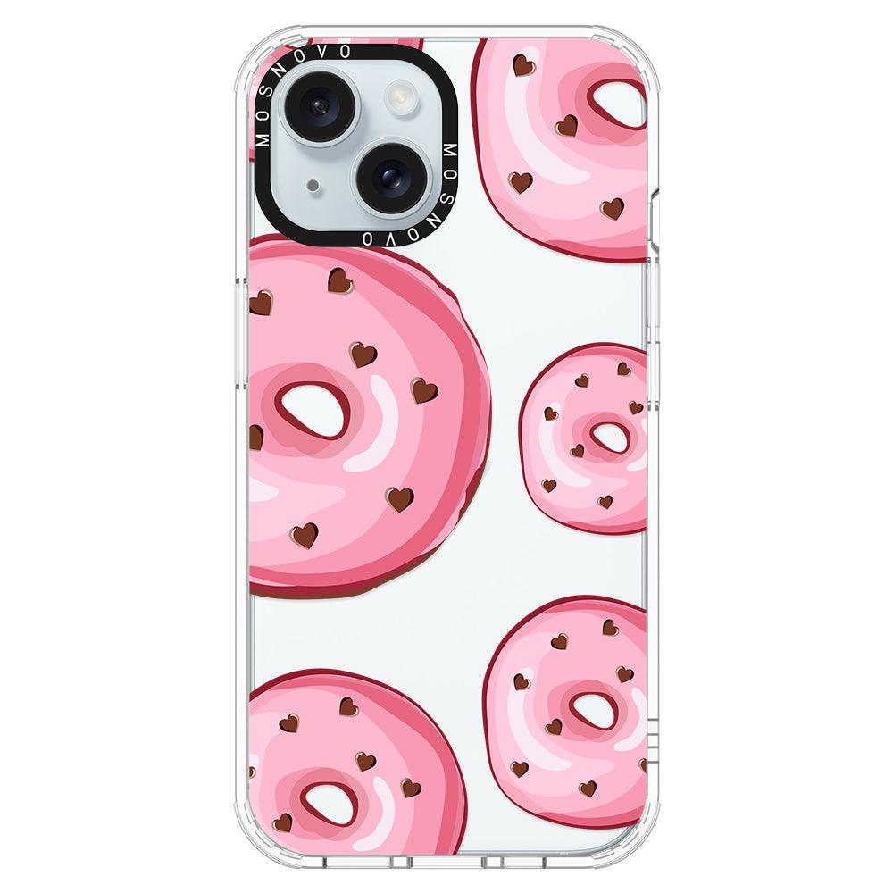 Pink Donuts Phone Case - iPhone 15 Case - MOSNOVO