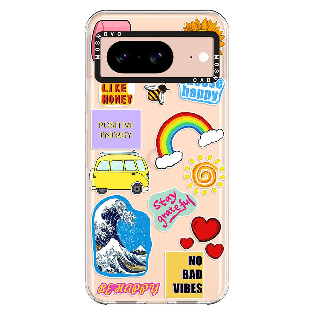 Happy Vibes Phone Case - Google Pixel 8 Case - MOSNOVO