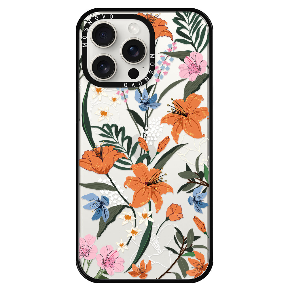 Lily Garden Phone Case - iPhone 15 Pro Max Case - MOSNOVO