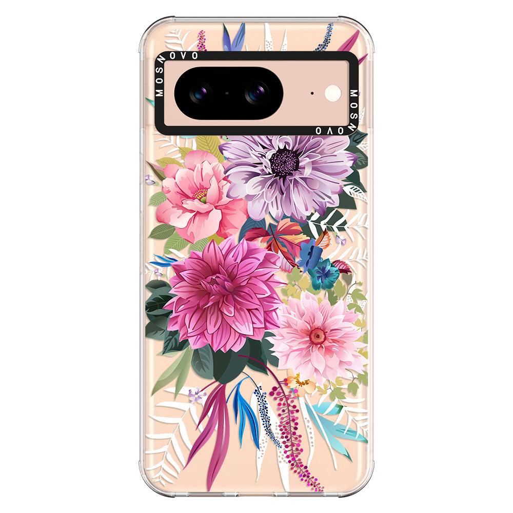 Dahlia Bloom Phone Case - Google Pixel 8 Case - MOSNOVO