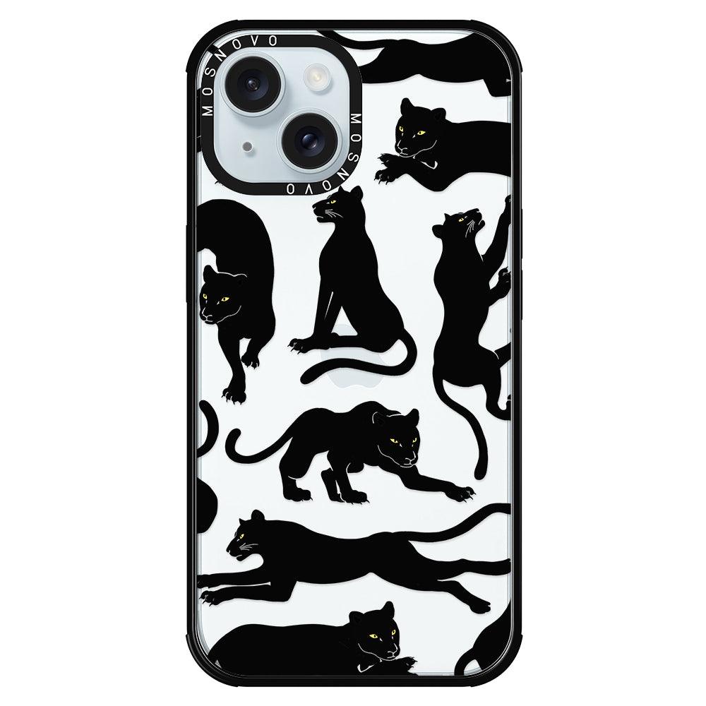 Black Panther Phone Case - iPhone 15 Plus Case - MOSNOVO