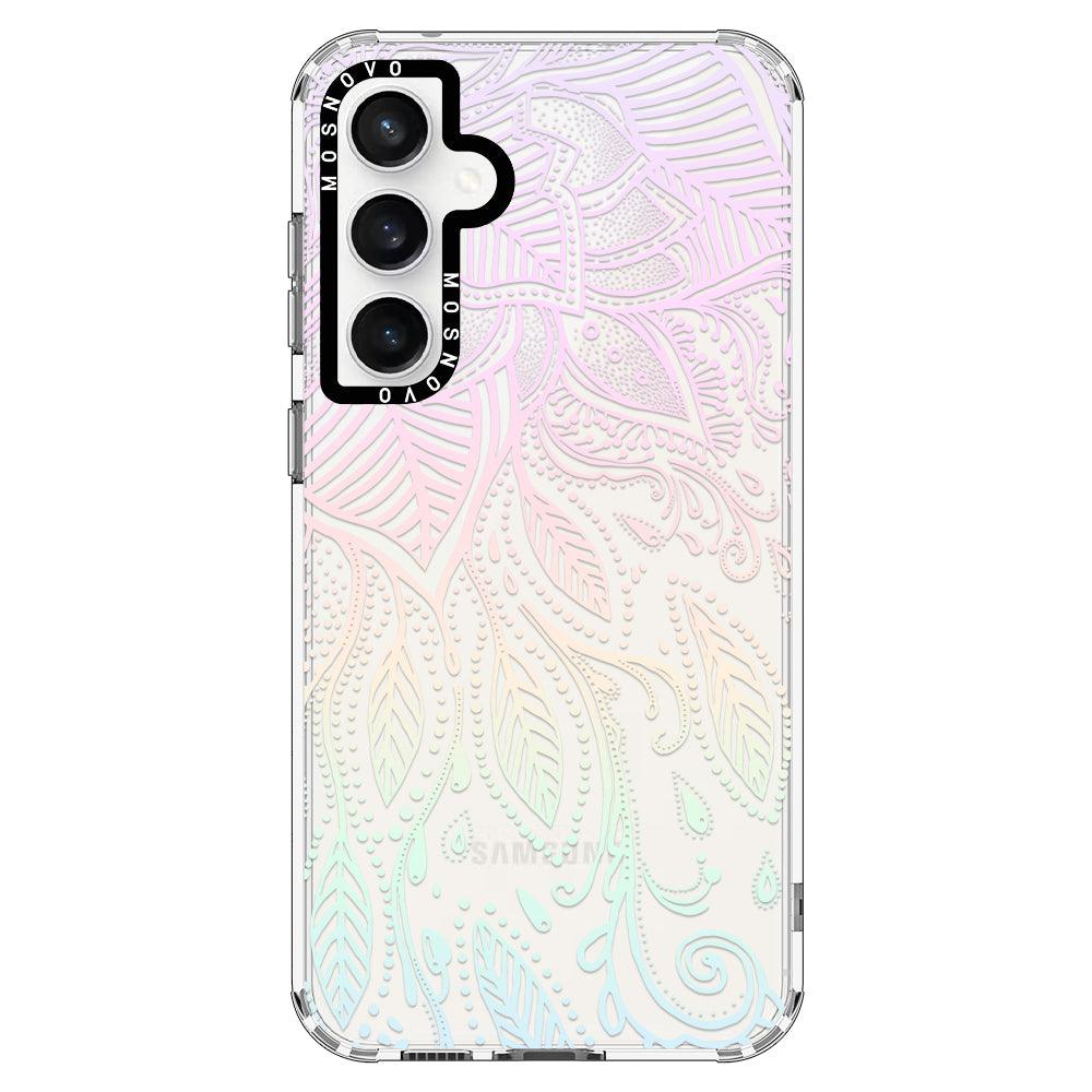 Pastel Rainbow Mandala Phone Case - Samsung Galaxy S23 FE Case