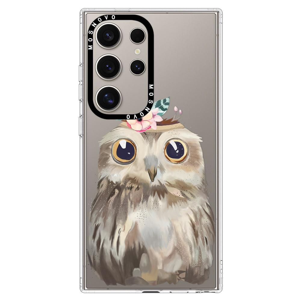 Cute Owl Phone Case - Samsung Galaxy S24 Ultra Case - MOSNOVO