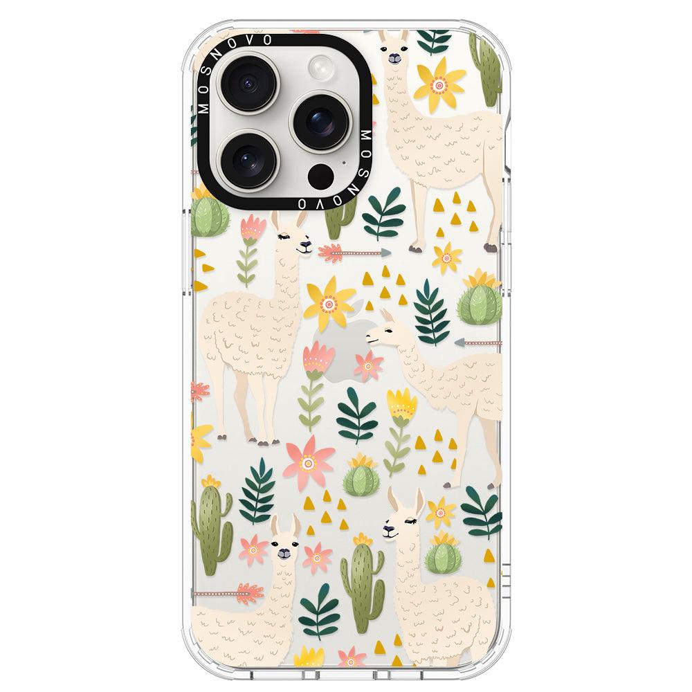 Desert Llama Phone Case - iPhone 15 Pro Max Case - MOSNOVO