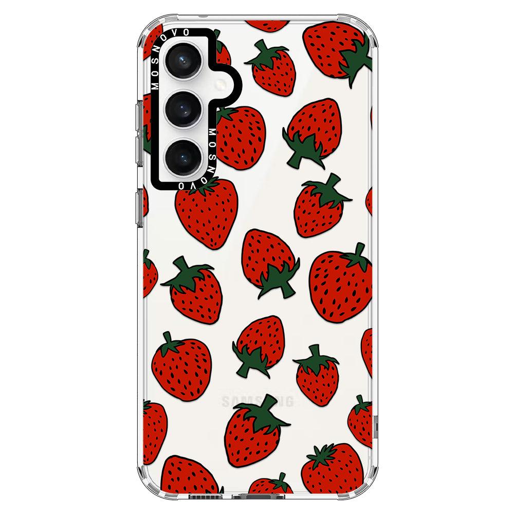 Red Strawberry Phone Case - Samsung Galaxy S23 FE Case