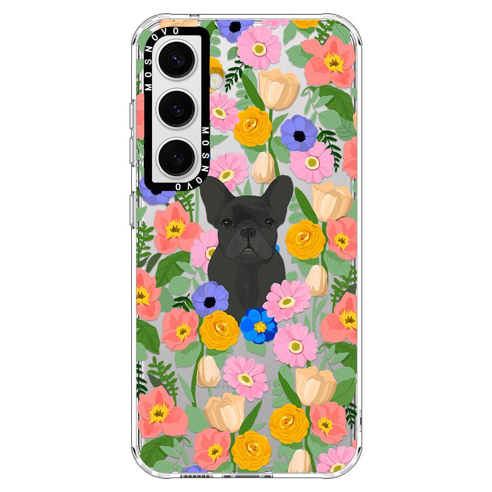 French Bulldog Garden Phone Case - Samsung Galaxy S24 Plus Case - MOSNOVO