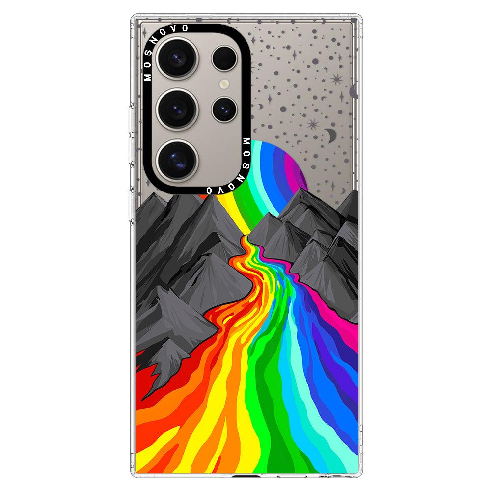 Rainbow Volcano Phone Case - Samsung Galaxy S24 Ultra Case - MOSNOVO